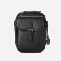 Bolsa Transversal Compacta Feminina com Detalhe de Fivela