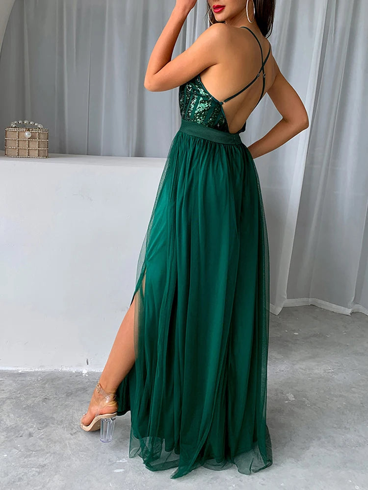 Vestido Longo Esmeralda