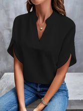 Blusa Feminina Social com Decote V e Manga Elegante - Letícia